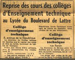 LYCEE BD DE LATTRE